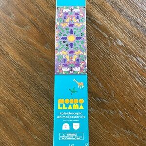 Mondo Llama Kaleidoscopic Animal Poster Kit - Teal & Purple